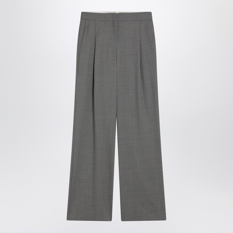 Loulou Studio Wide grey wool pants