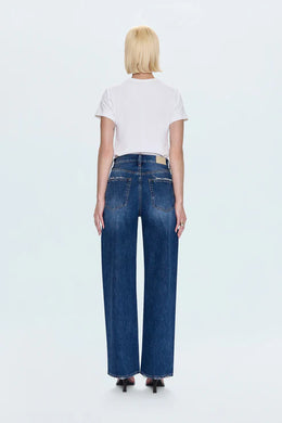 TATE HIGH RISE BOWED WIDE LEG PANT