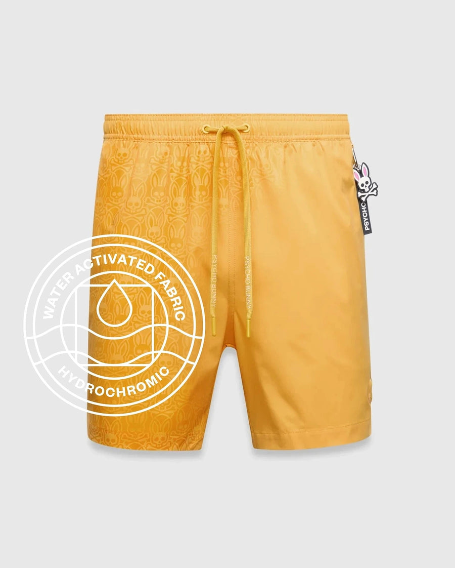 Psycho Bunny Samos Hydrochromic Printed Swim Trunk