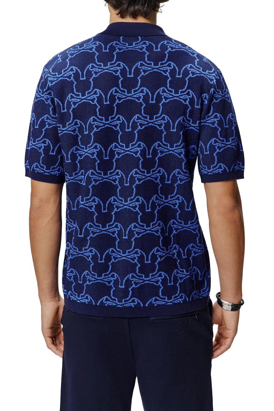 Psycho Bunny Kane Relaxed Fit All Over Bunny Knit Shirt