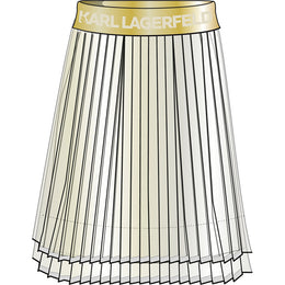 PLEATED SKIRT IVORY