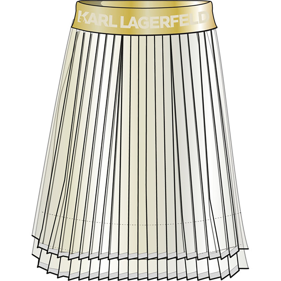PLEATED SKIRT IVORY