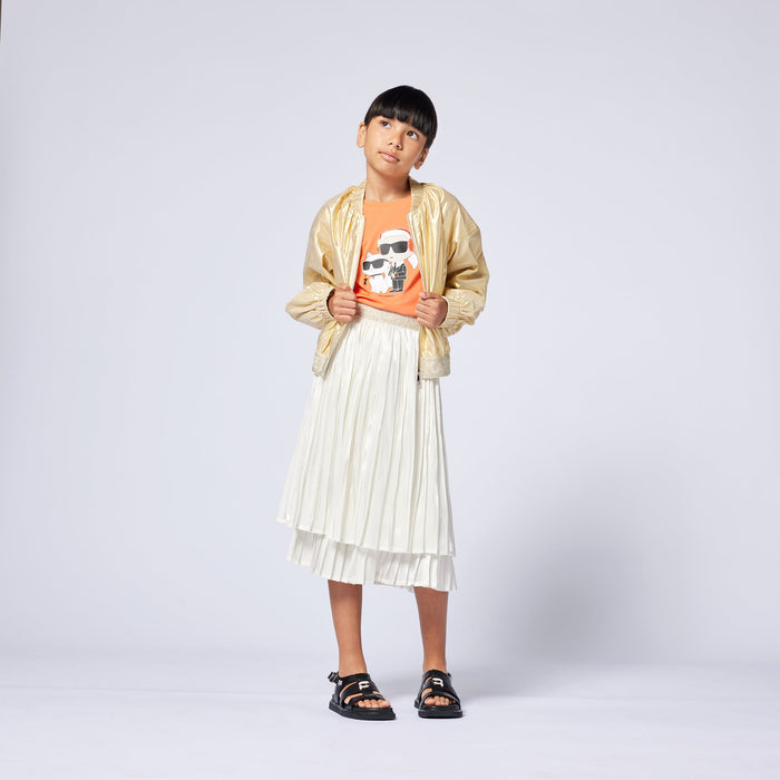 PLEATED SKIRT IVORY