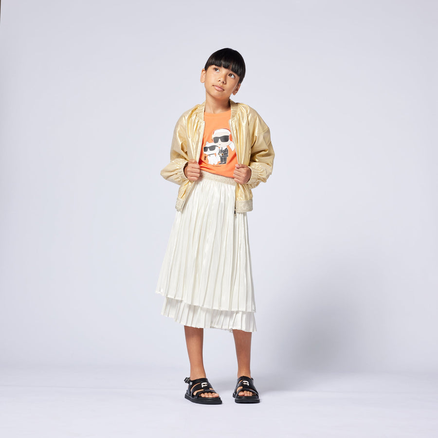 PLEATED SKIRT IVORY