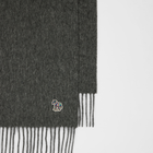 Paul Smith Grey Lambswool Zebra Scarf