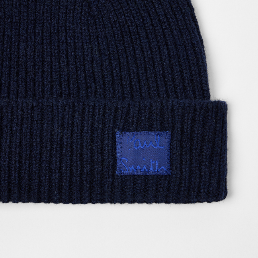 Paul Smith Royal Blue Cashmere-Blend Beanie