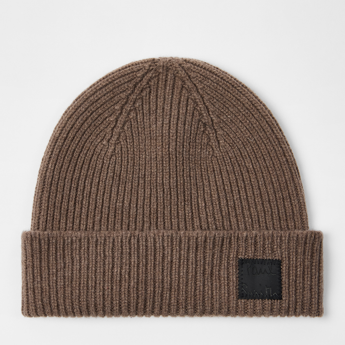 Paul Smith Brown Cashmere-Blend Beanie