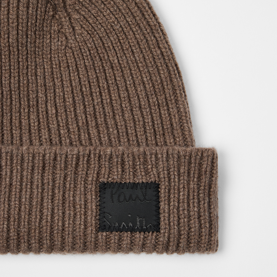 Paul Smith Brown Cashmere-Blend Beanie