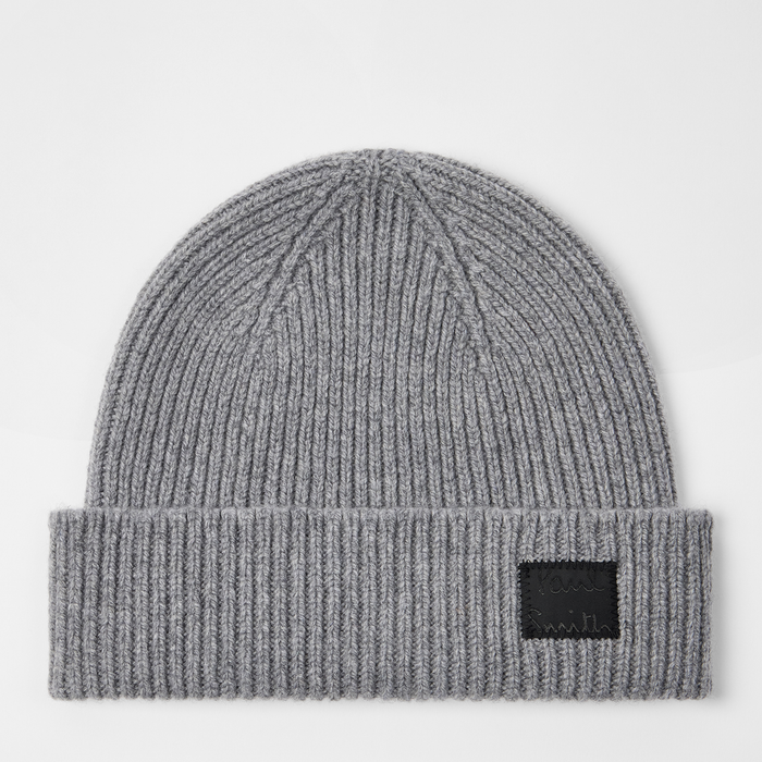 Paul Smith Grey Cashmere-Blend Beanie