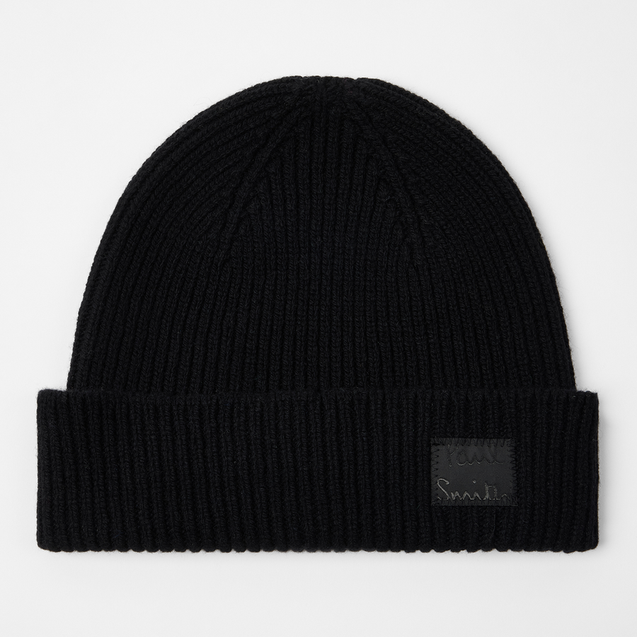 Paul Smith Black Cashmere-Blend Beanie