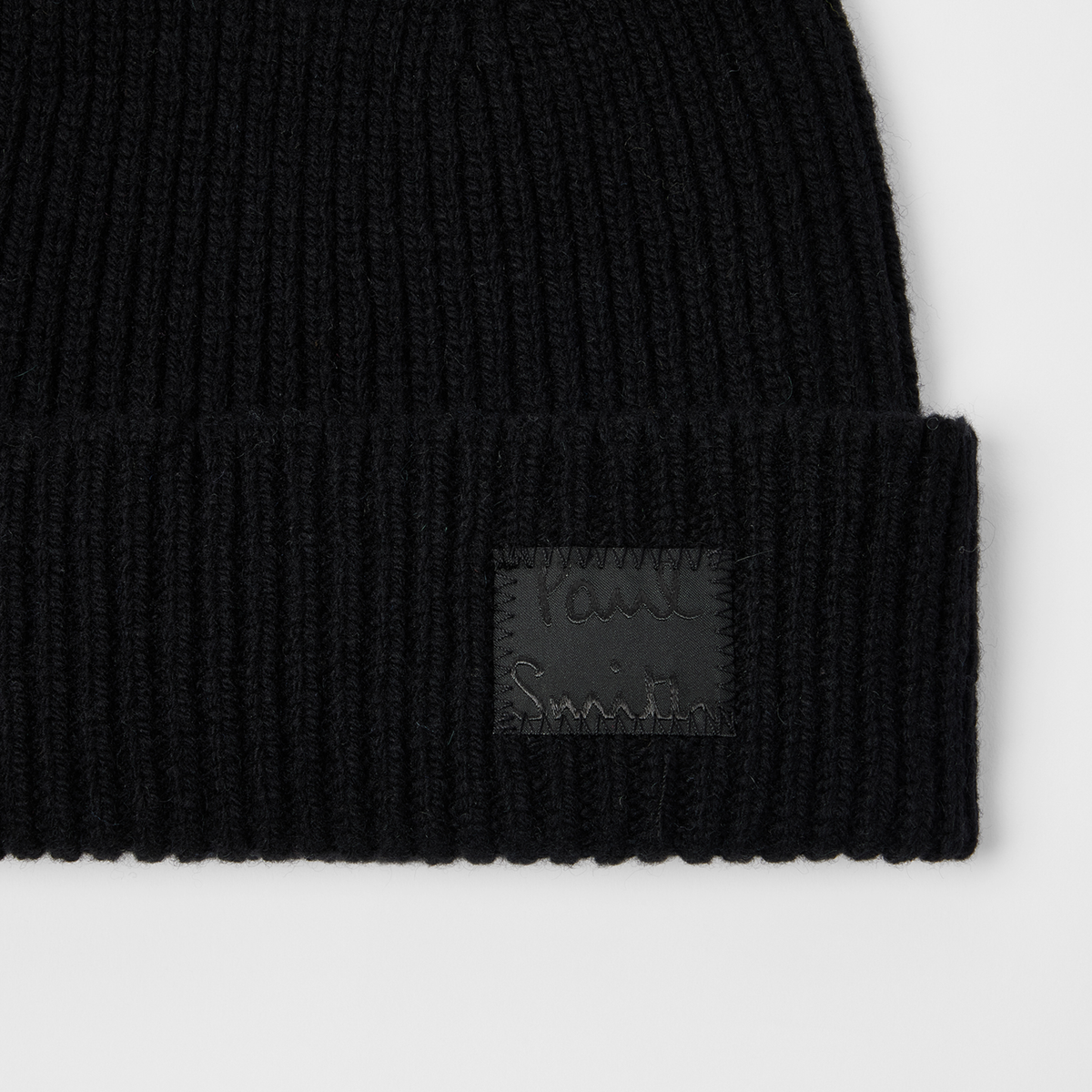 Paul Smith Black Cashmere-Blend Beanie