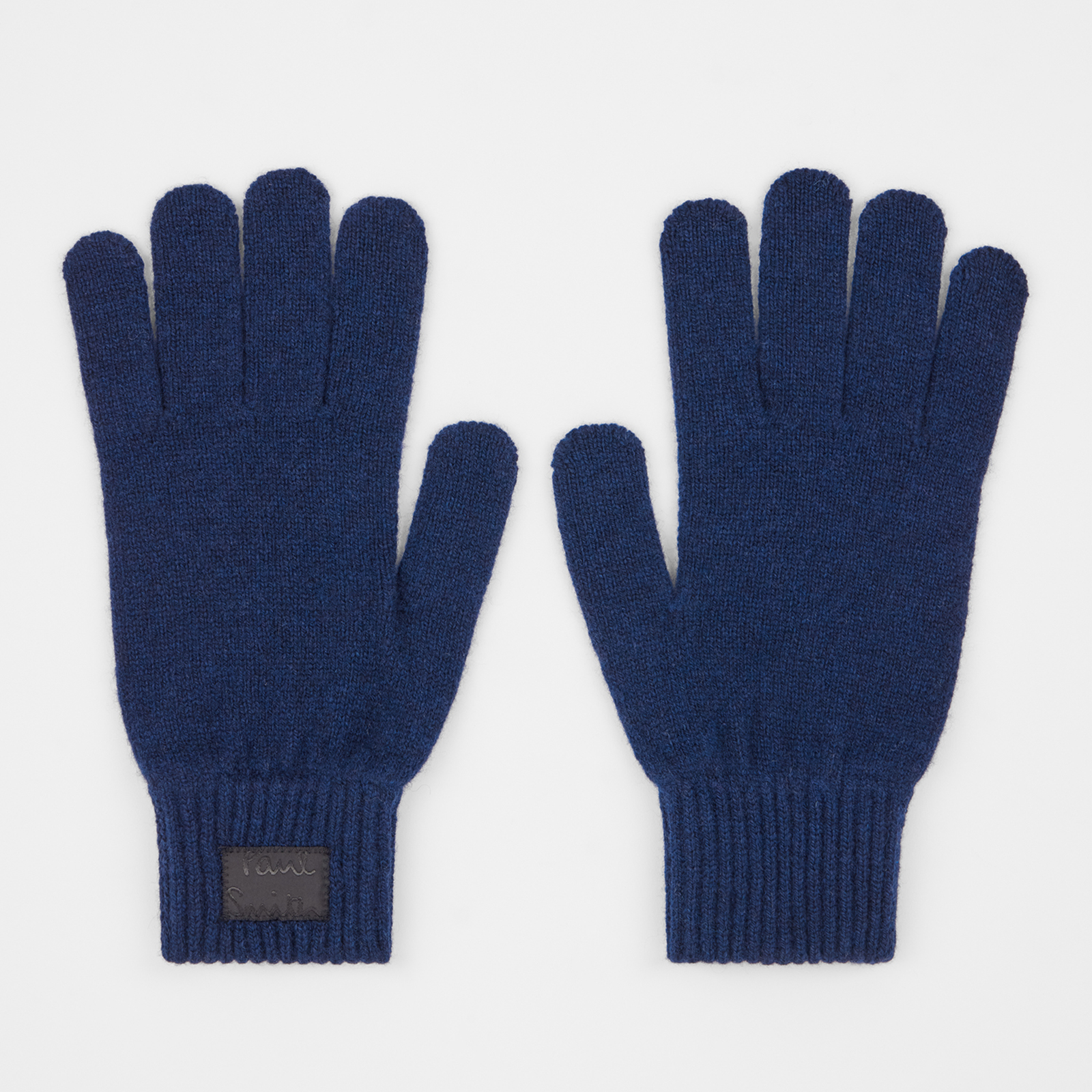 Paul Smith Cashmere-Blend Gloves in Navy Blue