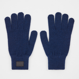 Paul Smith Cashmere-Blend Gloves in Navy Blue