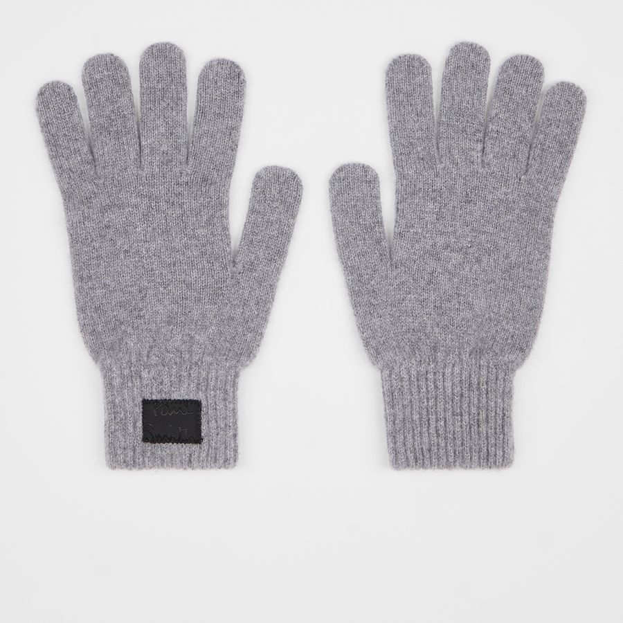 Paul Smith Cashmere-Blend Gloves in Grey