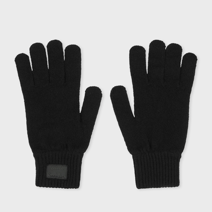 Paul Smith Cashmere-Blend Gloves in Black
