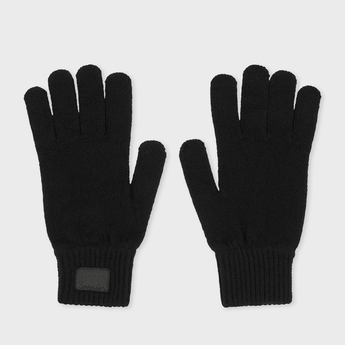 Paul Smith Cashmere-Blend Gloves in Black