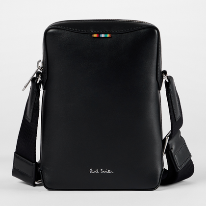 Paul Smith Black Leather Crossbody Pouch