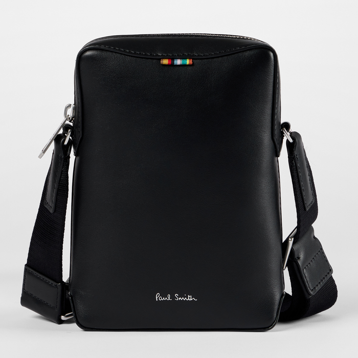 Paul Smith Black Leather Crossbody Pouch