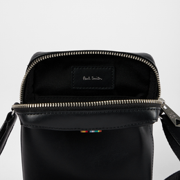 Paul Smith Black Leather Crossbody Pouch