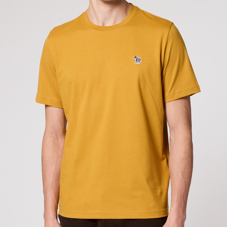 PS Paul Smith Mustard Organic Cotton Zebra Logo T-Shirt