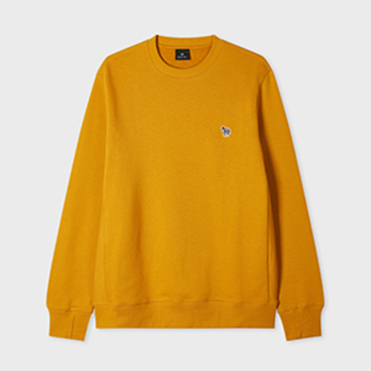 PS Paul Smith Mustard Organic Cotton Zebra Logo Sweatshirt