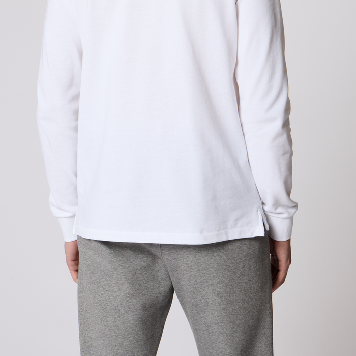 PS Paul Smith Organic Cotton Zebra Logo Long-Sleeve Polo Shirt
