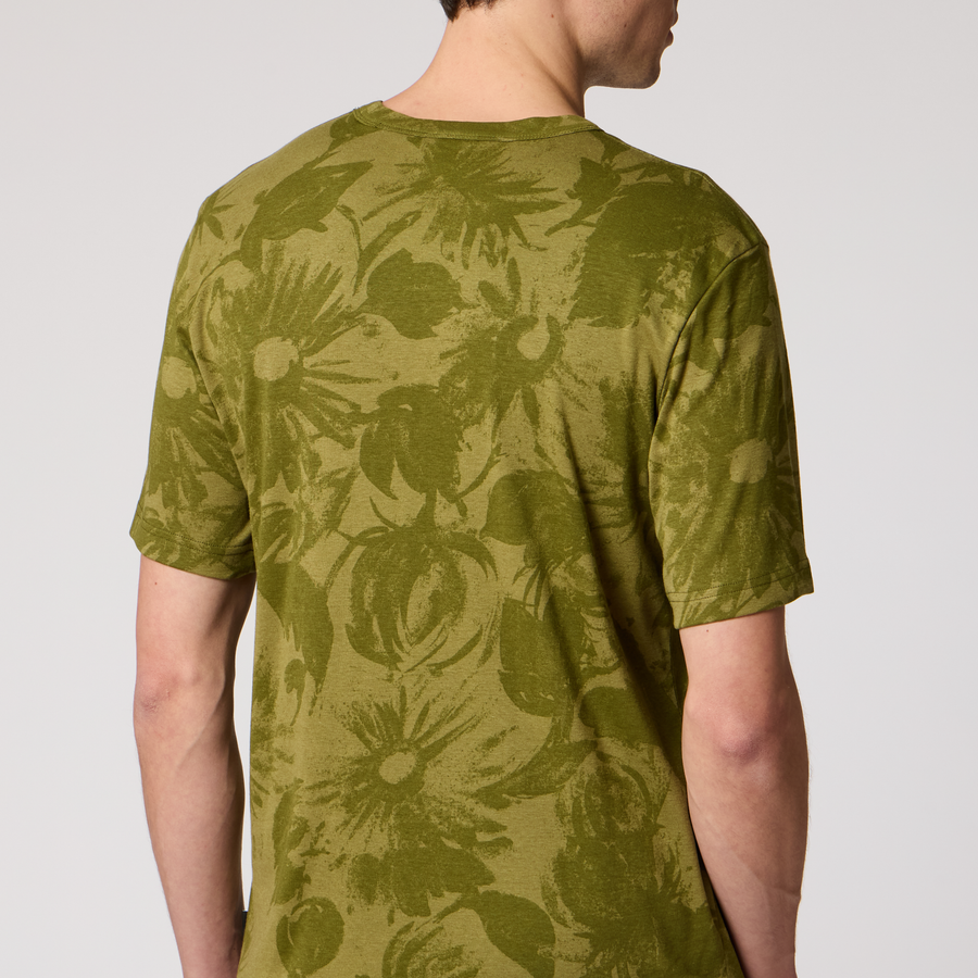 PS Paul Smith Green Floral Print T-Shirt