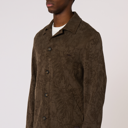 PS Paul Smith Brown Textured Chore Jacket