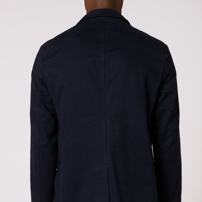 PS Paul Smith Navy Cotton Utility Blazer