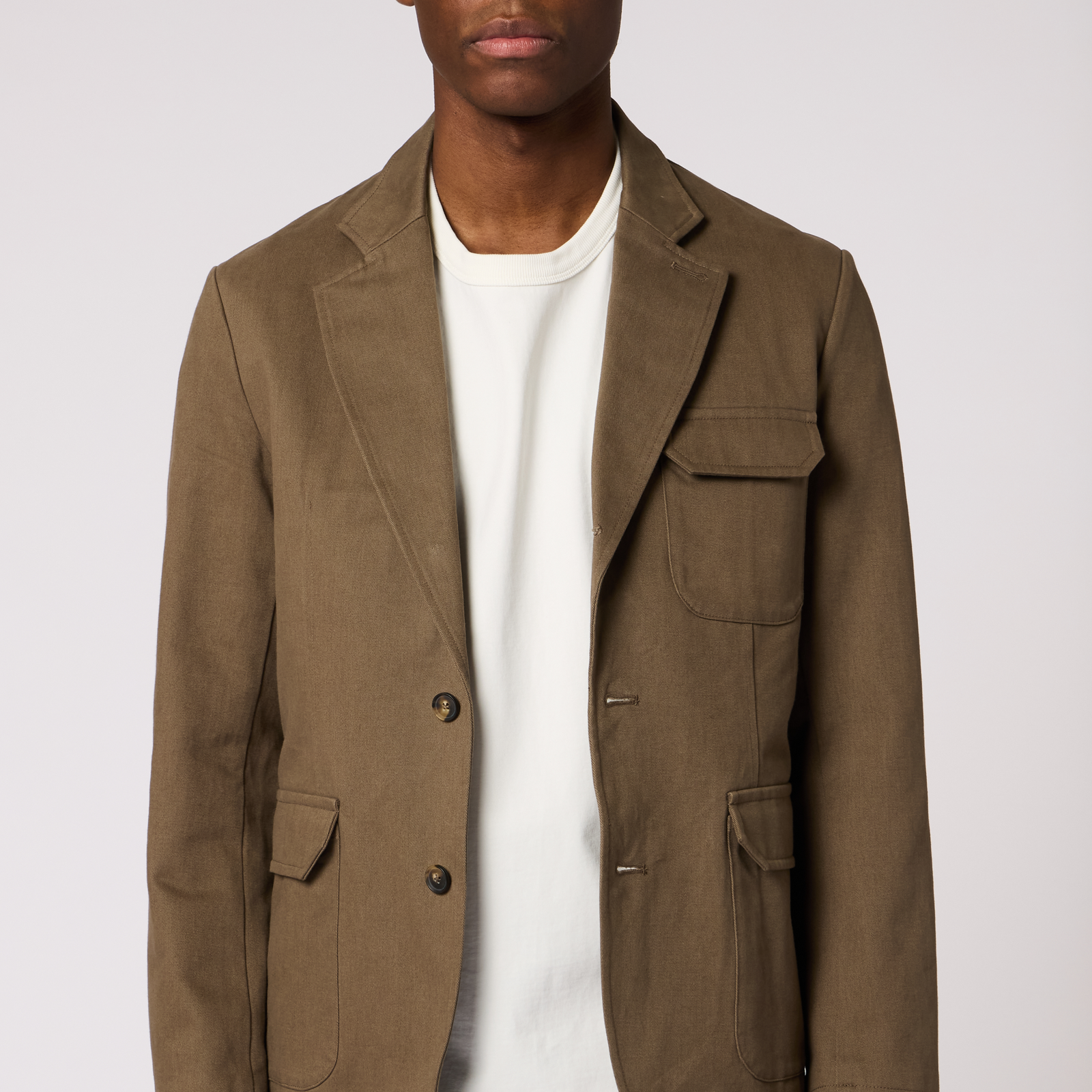 PS Paul Smith Grey Cotton Utility Blazer