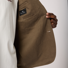 PS Paul Smith Grey Cotton Utility Blazer