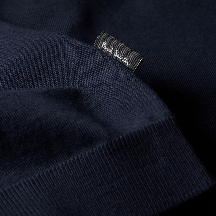 PS Paul Smith Cotton T-Shirt with Integrated Rib Detail