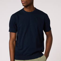 PS Paul Smith Cotton T-Shirt with Integrated Rib Detail
