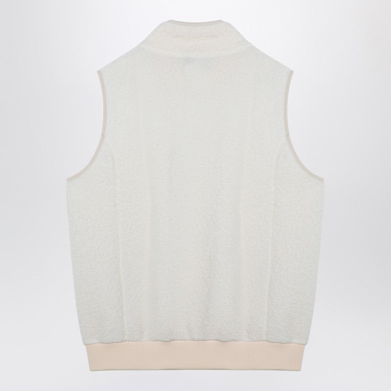 A.P.C. White fleece zipped waistcoat