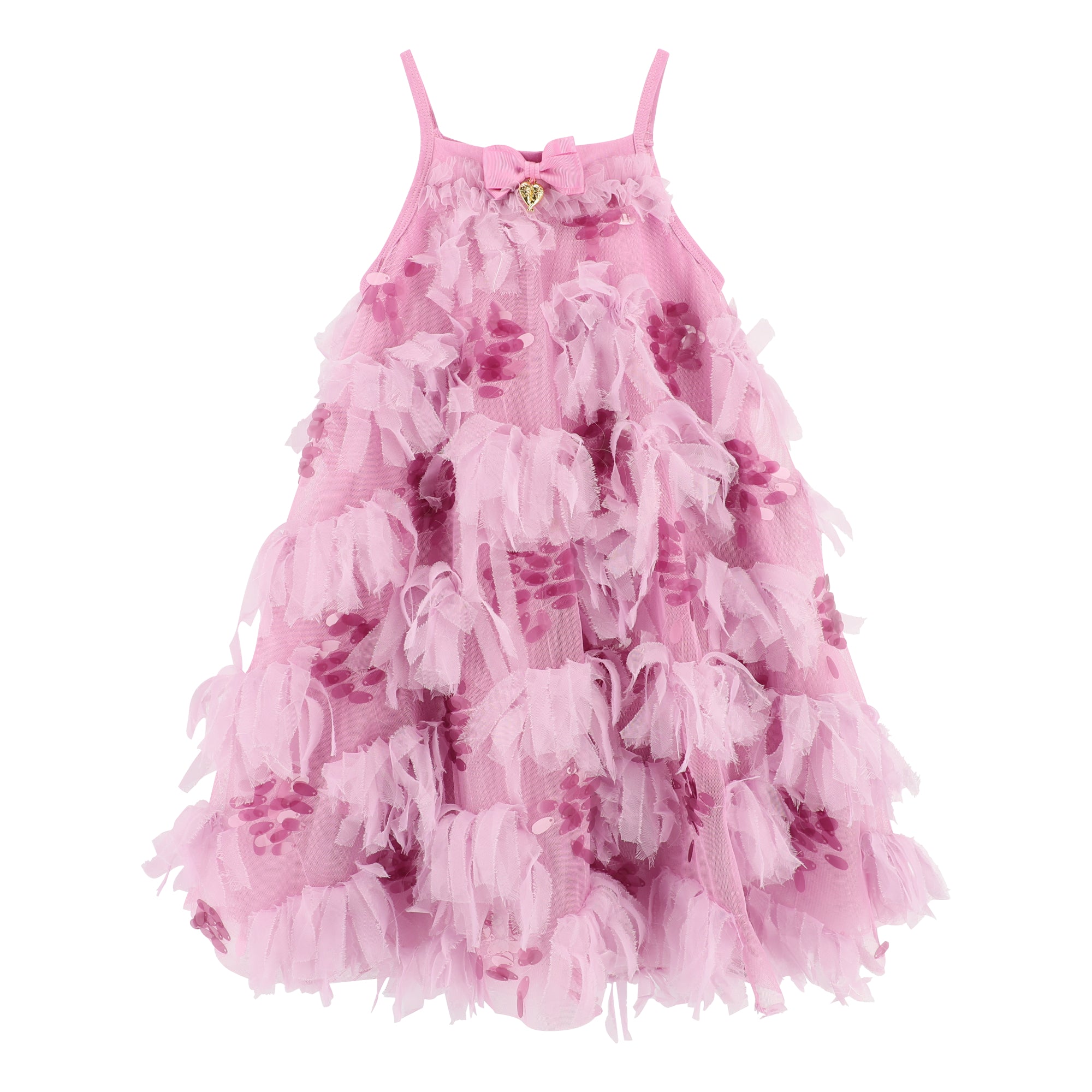 Palma 3D Tulle And Sequin Dress Orchid