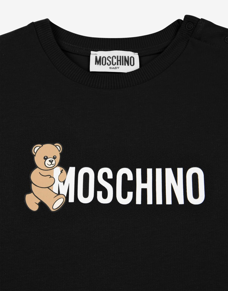 Moschino Printed cotton jersey T-shirt BLACK