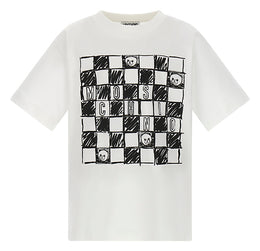 Printed cotton jersey maxi t-shirt
