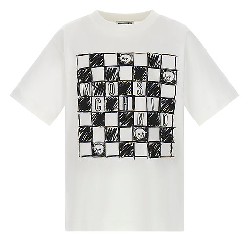 Printed cotton jersey maxi t-shirt