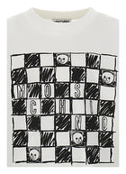 Printed cotton jersey maxi t-shirt