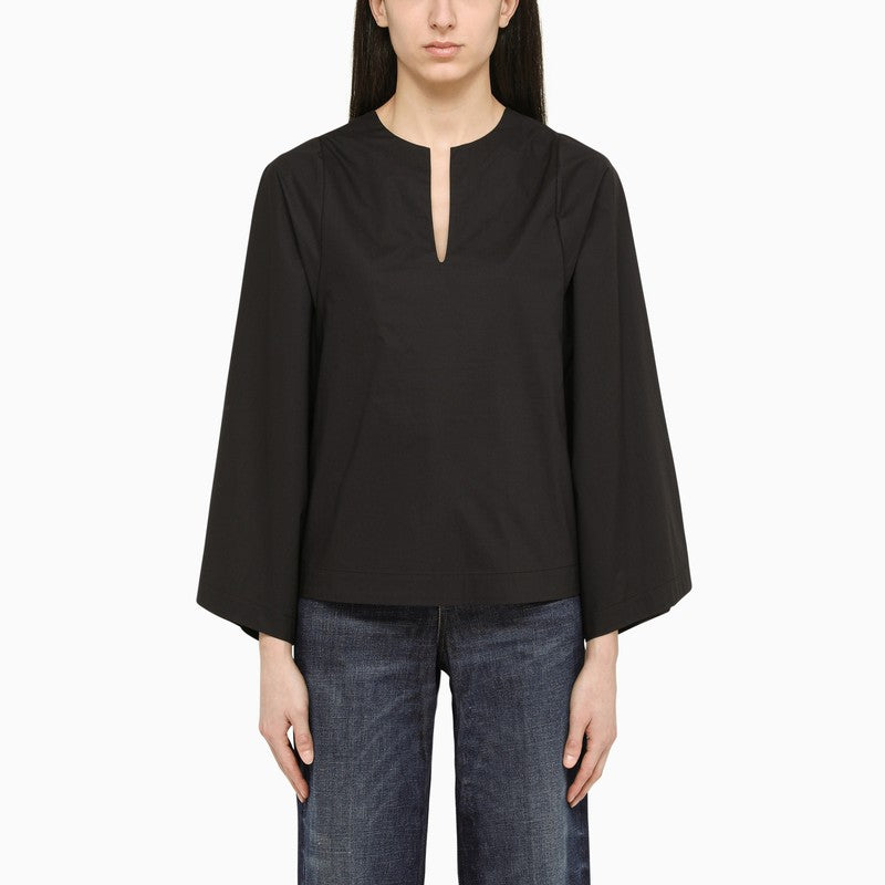 By Malene Birger Wide black blouse