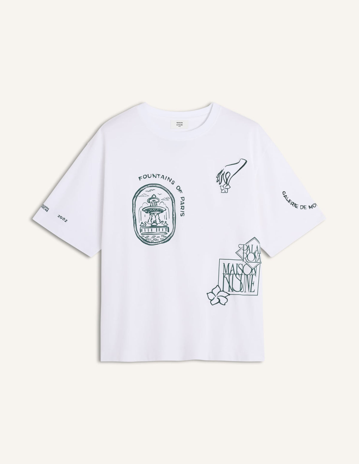 Art Nouveau Stamps Oversize tee-shirt
