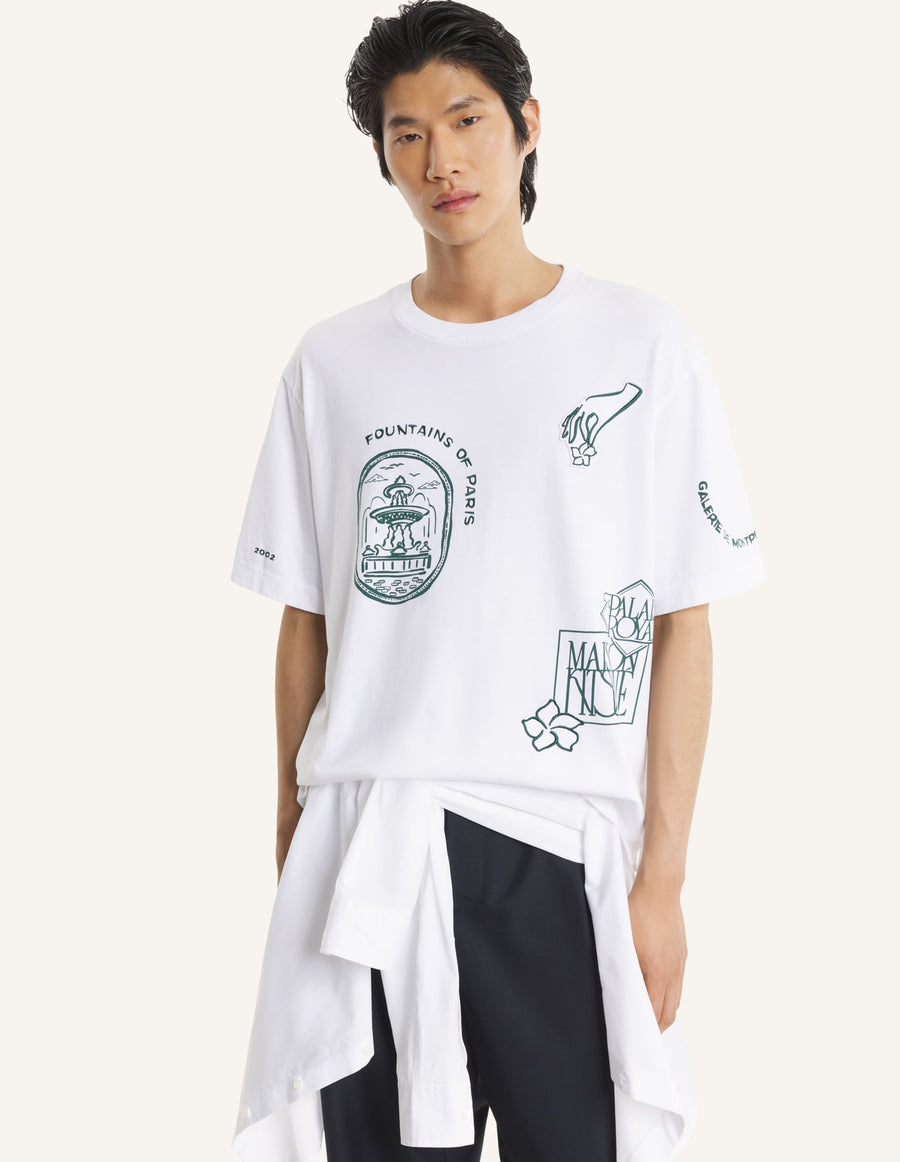 Art Nouveau Stamps Oversize tee-shirt