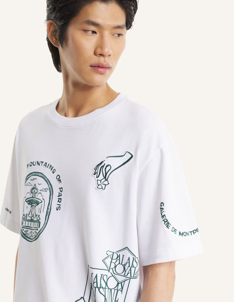 Art Nouveau Stamps Oversize tee-shirt