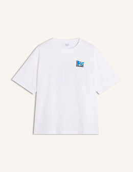 Gallery Fox Print Oversize Tee-shirt