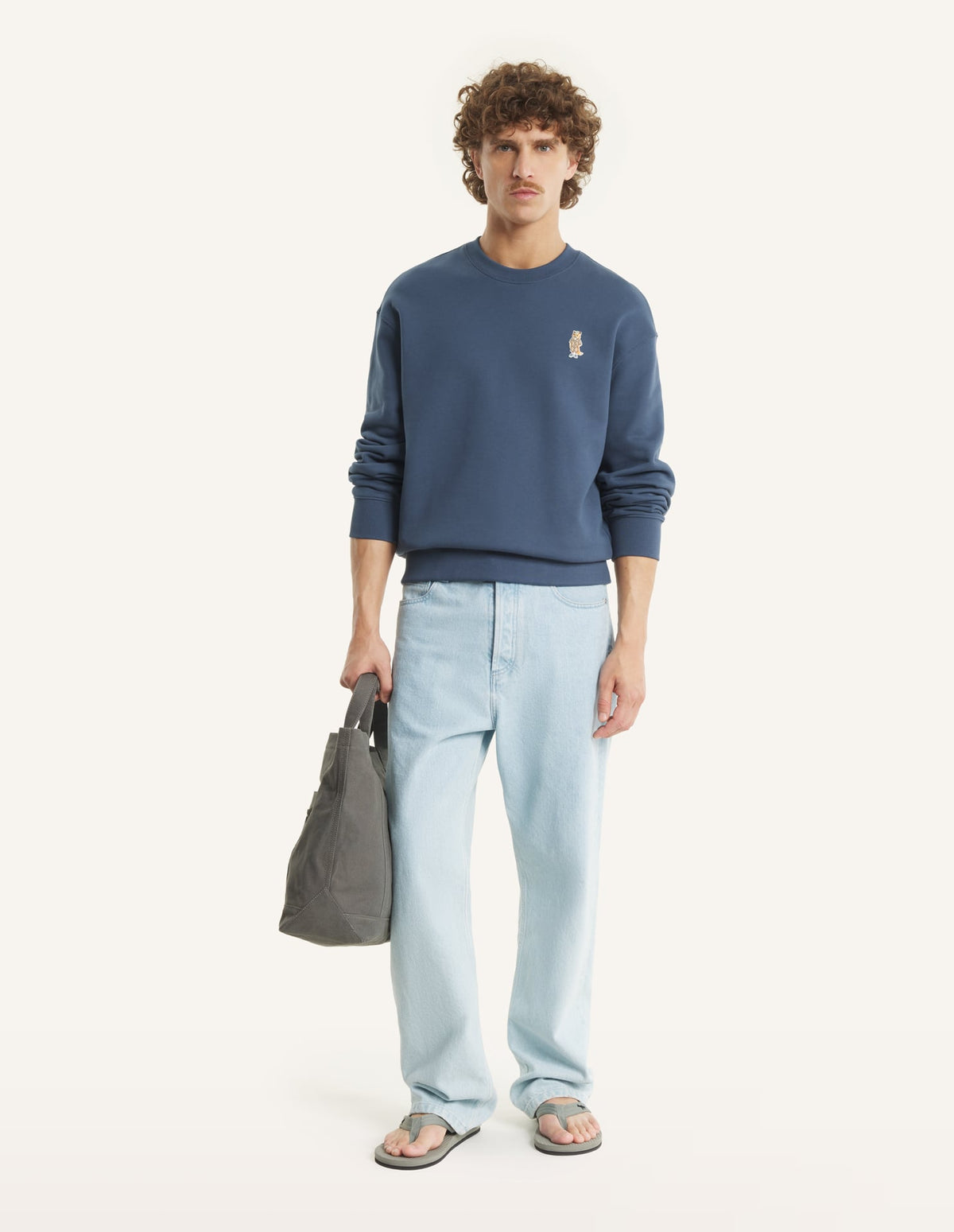 Dressed Fox Embroidered Sweatshirt