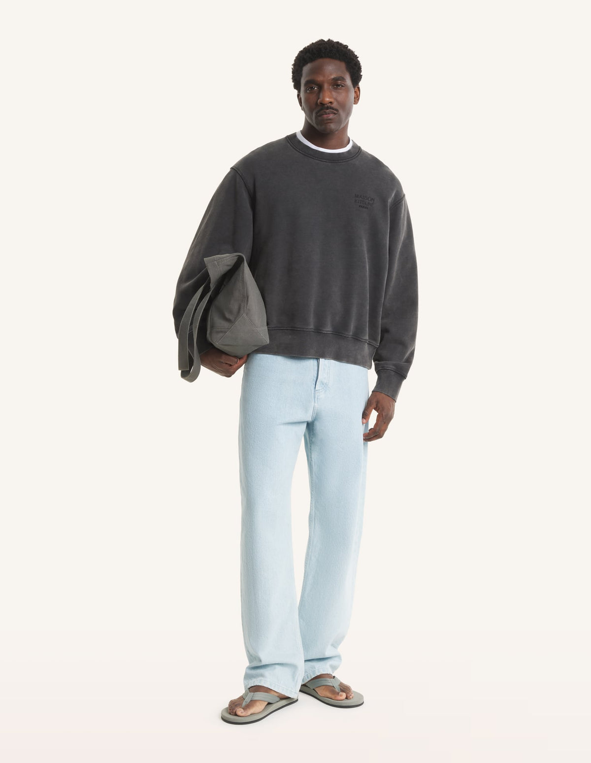 Maison Kitsune Gallery Faded Relaxed Sweatshirt