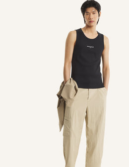 Maison Kitsune Paris Ribbed Tank Top