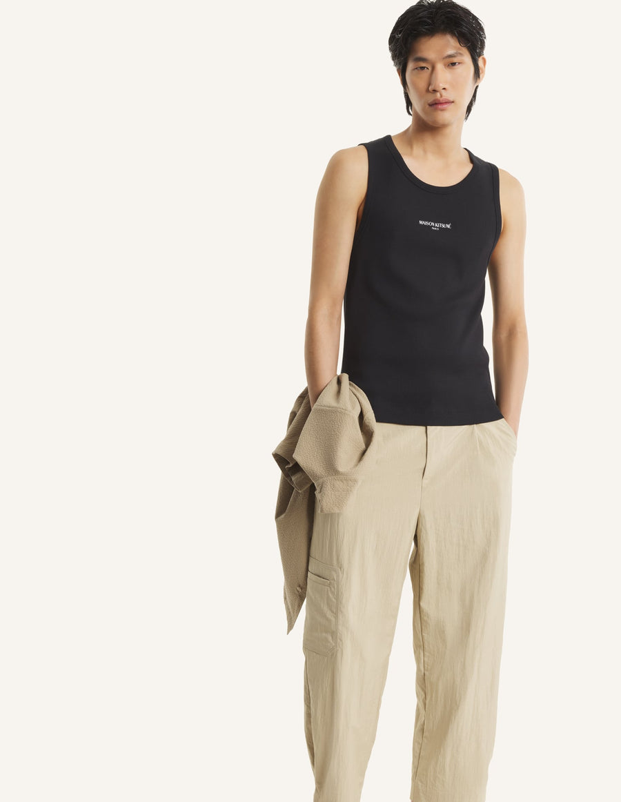 Maison Kitsune Paris Ribbed Tank Top