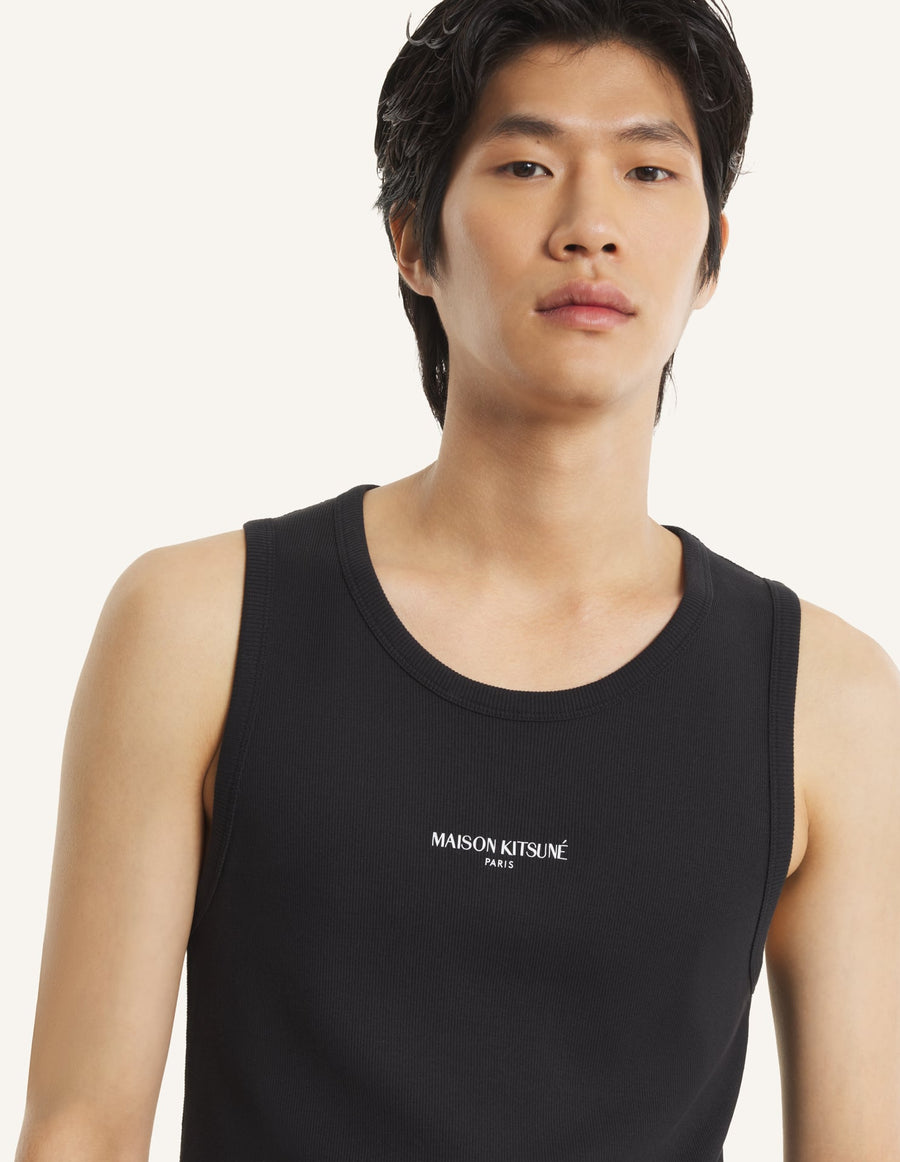 Maison Kitsune Paris Ribbed Tank Top
