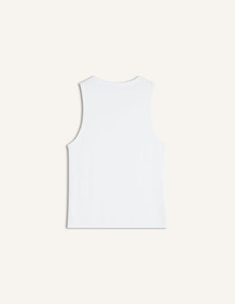 Maison Kitsune Paris Ribbed Tank Top